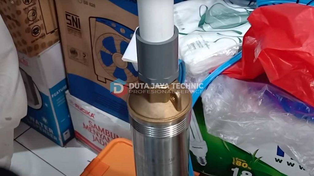 Cara memasang pipa pada Pompa air Sumbersible